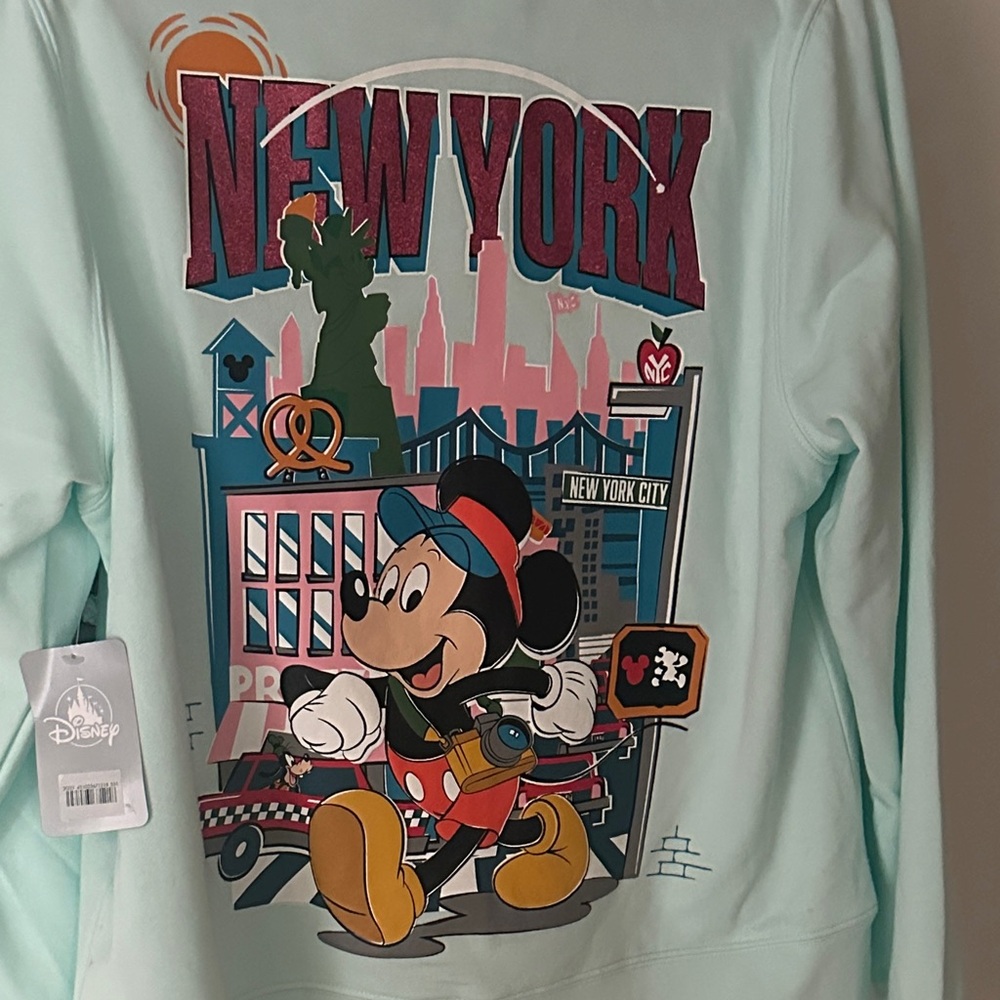 Disney New York City Exclusive Mickey Mouse Zip up Sweatshirt - NWT!